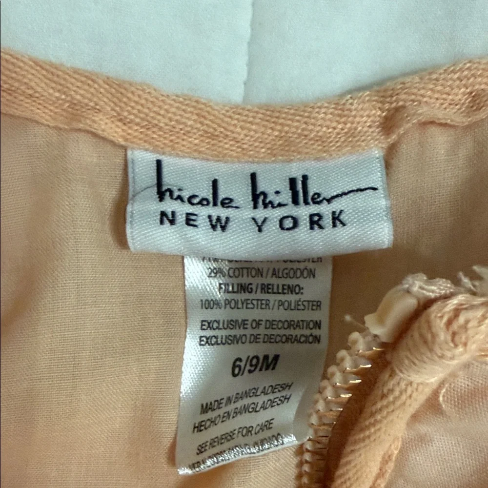 Nicole Miller Peach Quilted Kids Jacket